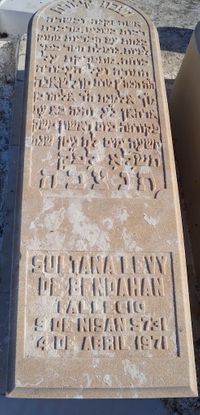 LEVY SULTANA de BENDAHAN